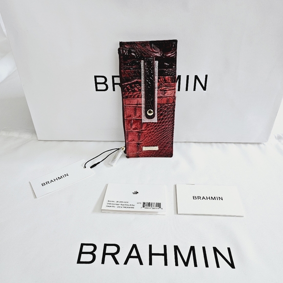 NWT Brahmin Rose Ombre All Over Marley Crossbody & Credit Card Wallet - Picture 12 of 15